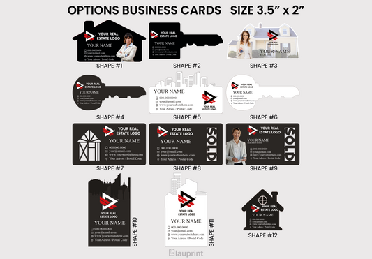 Custom | Shaped Business Cards for Realtors