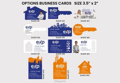 eXp Realty Shaped Business Cards