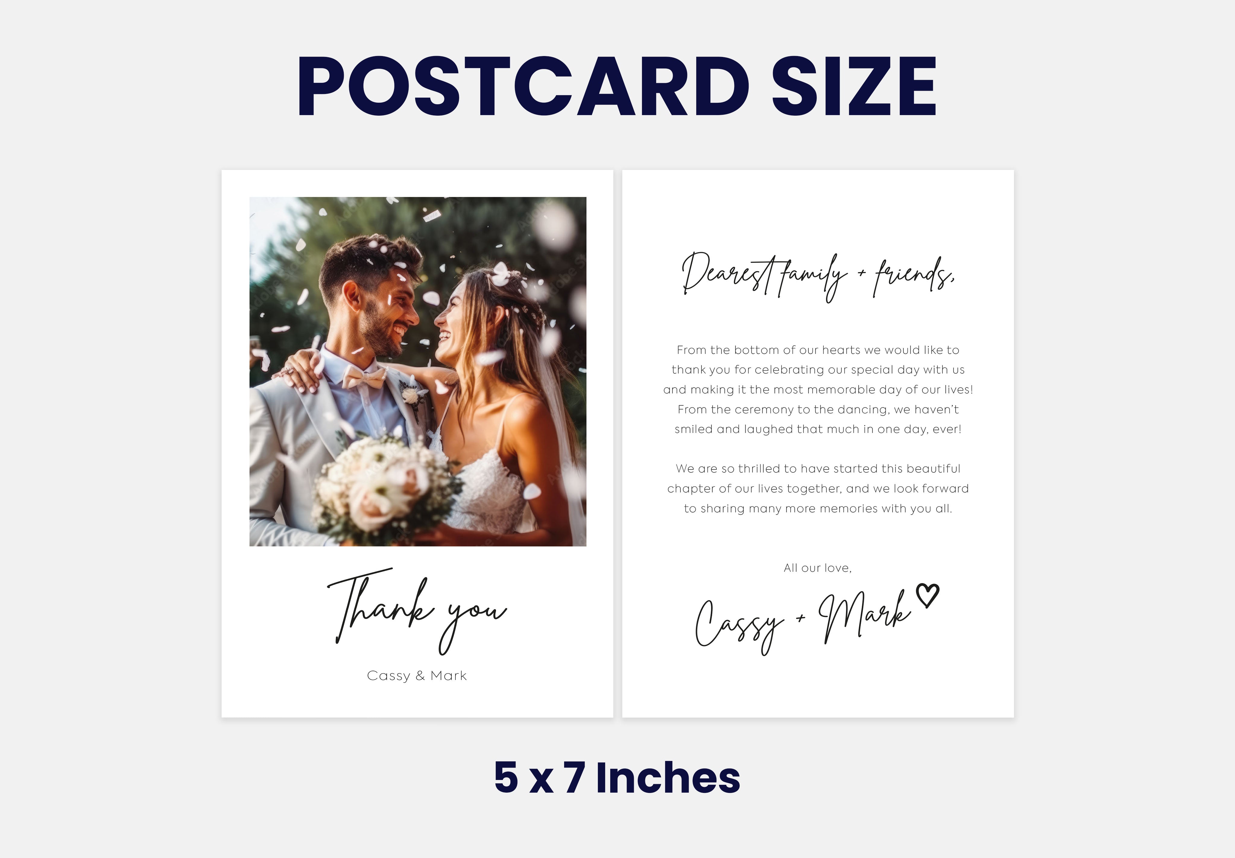 Thank you Cards For Wedding