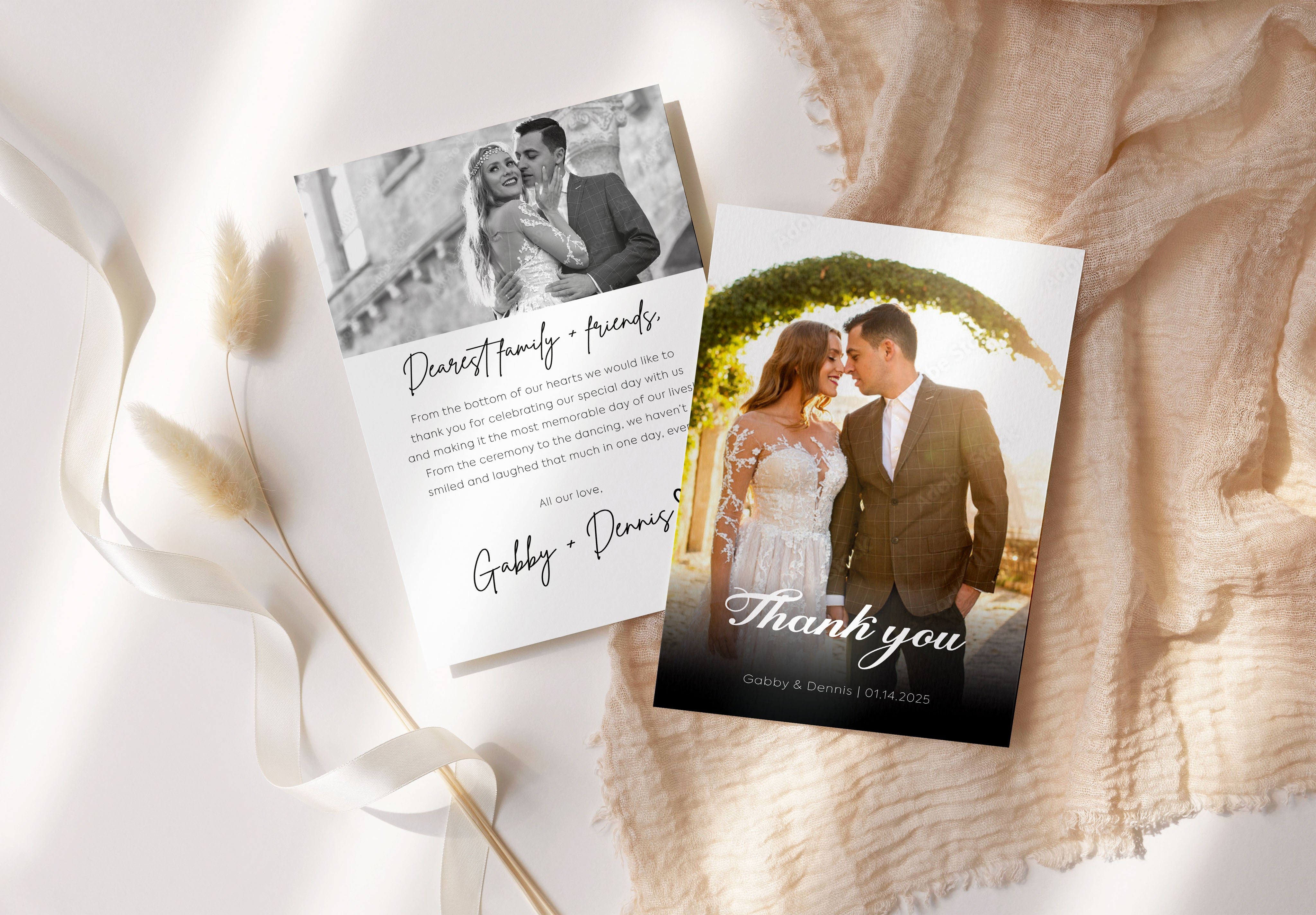 Thank you Cards For Wedding