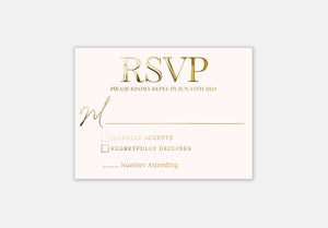 Wedding RSVP Cards | Monogram rsvp with QR code | diy wedding response | Black & white printable rsvp |  Luxury wedding invitation