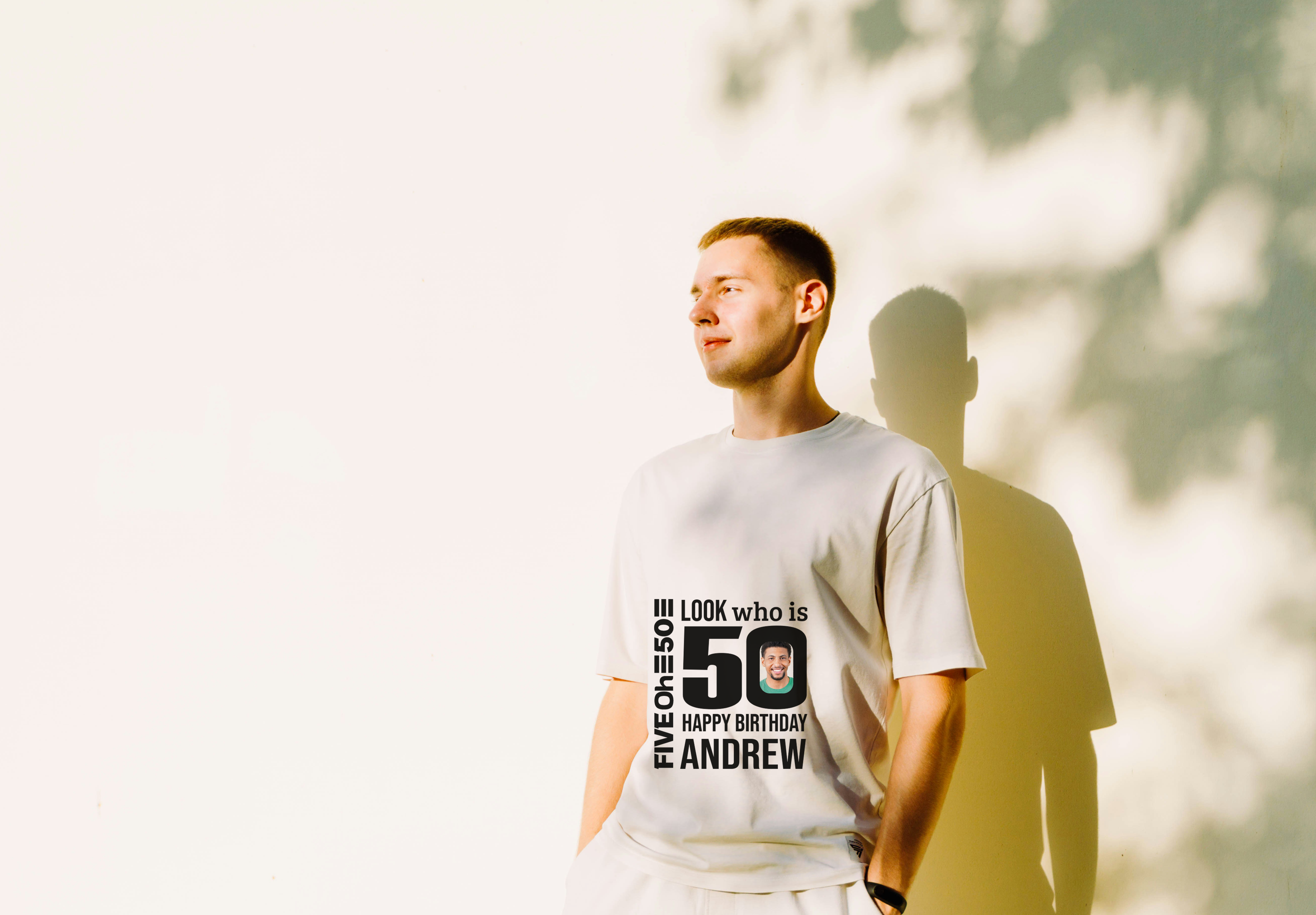 Personalized 50th Birthday Shirt for Men