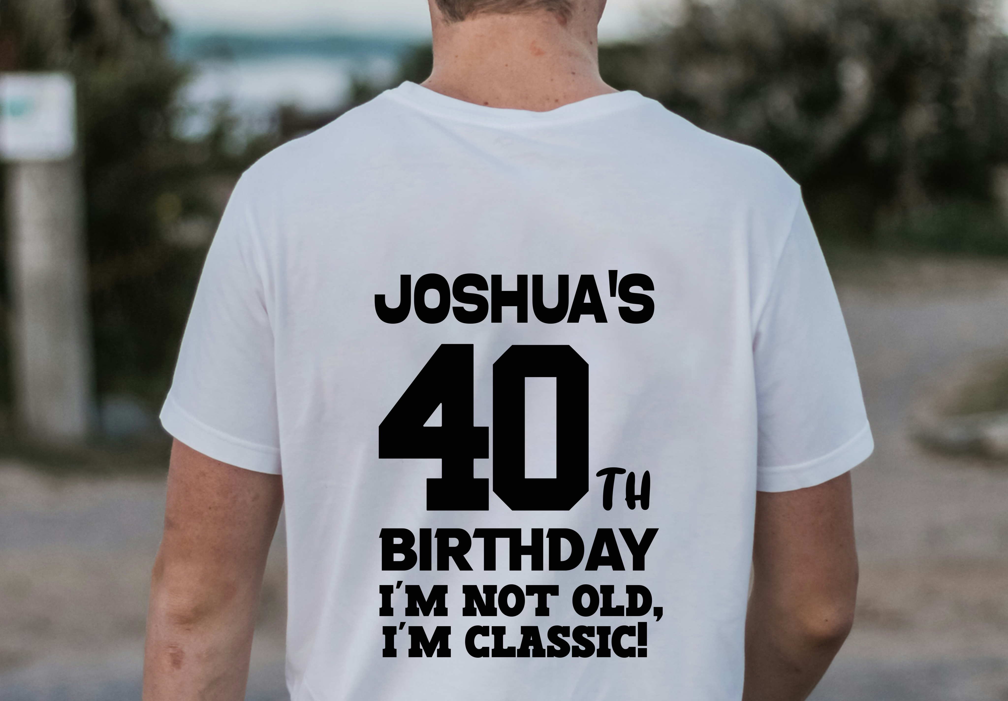 Personalized 40th Birthday Shirt for Men