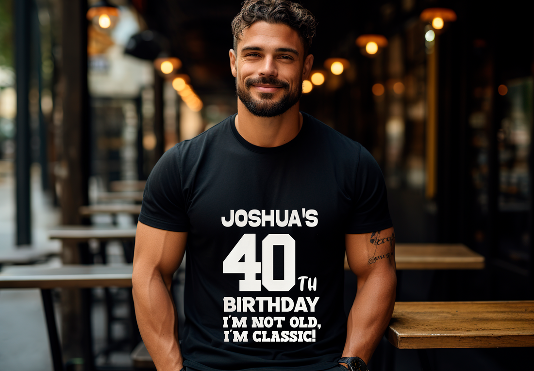 Personalized 40th Birthday Shirt for Men