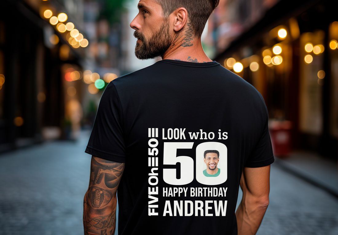 Personalized 50th Birthday Shirt for Men