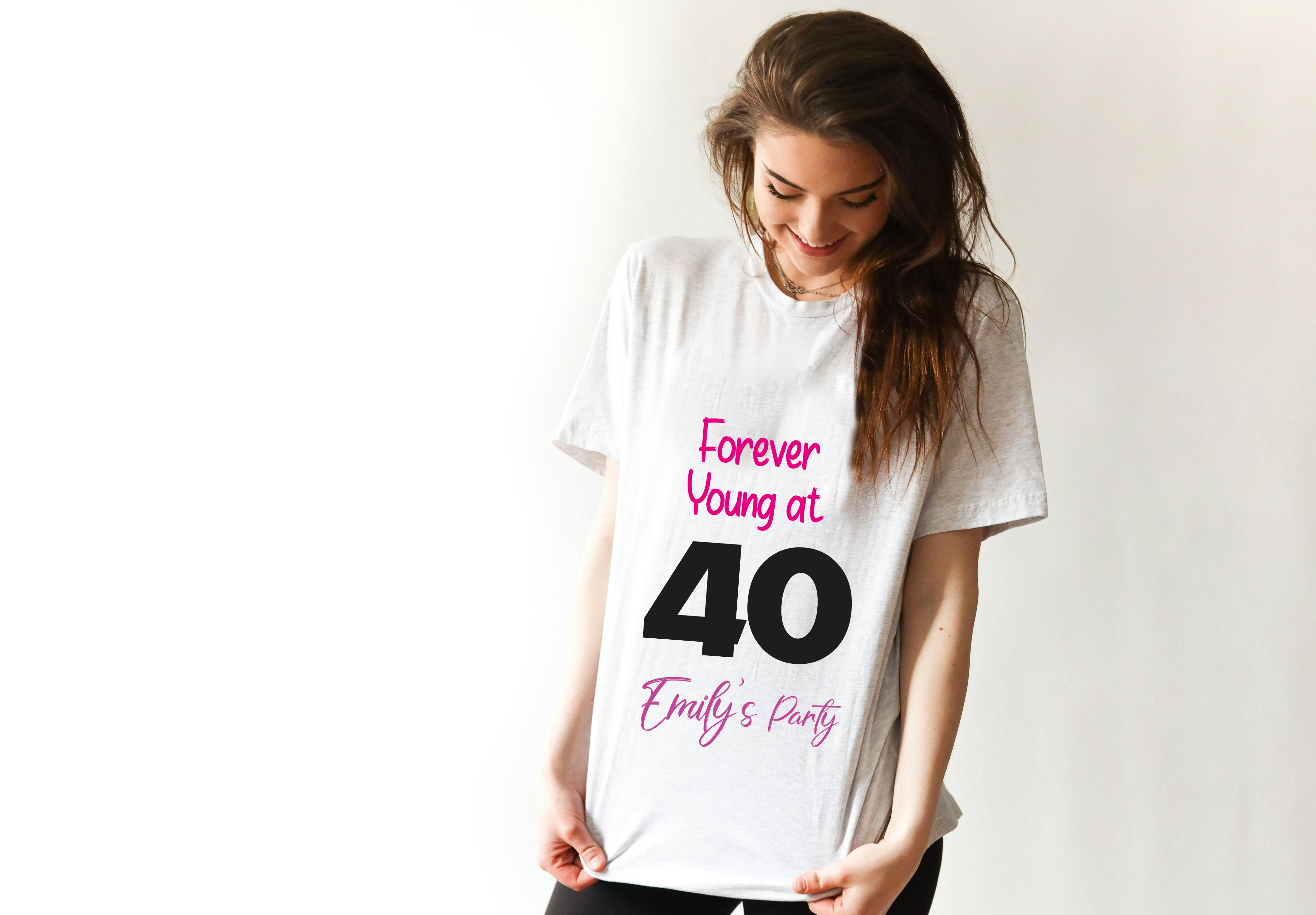 Personalized 40th Birthday Shirt for Women