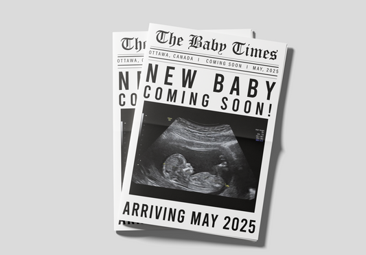 Newspaper Baby Announcement