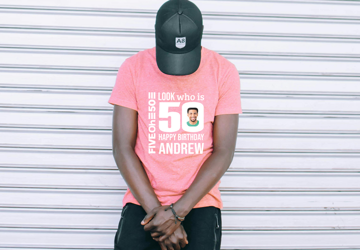 Personalized 50th Birthday Shirt for Men