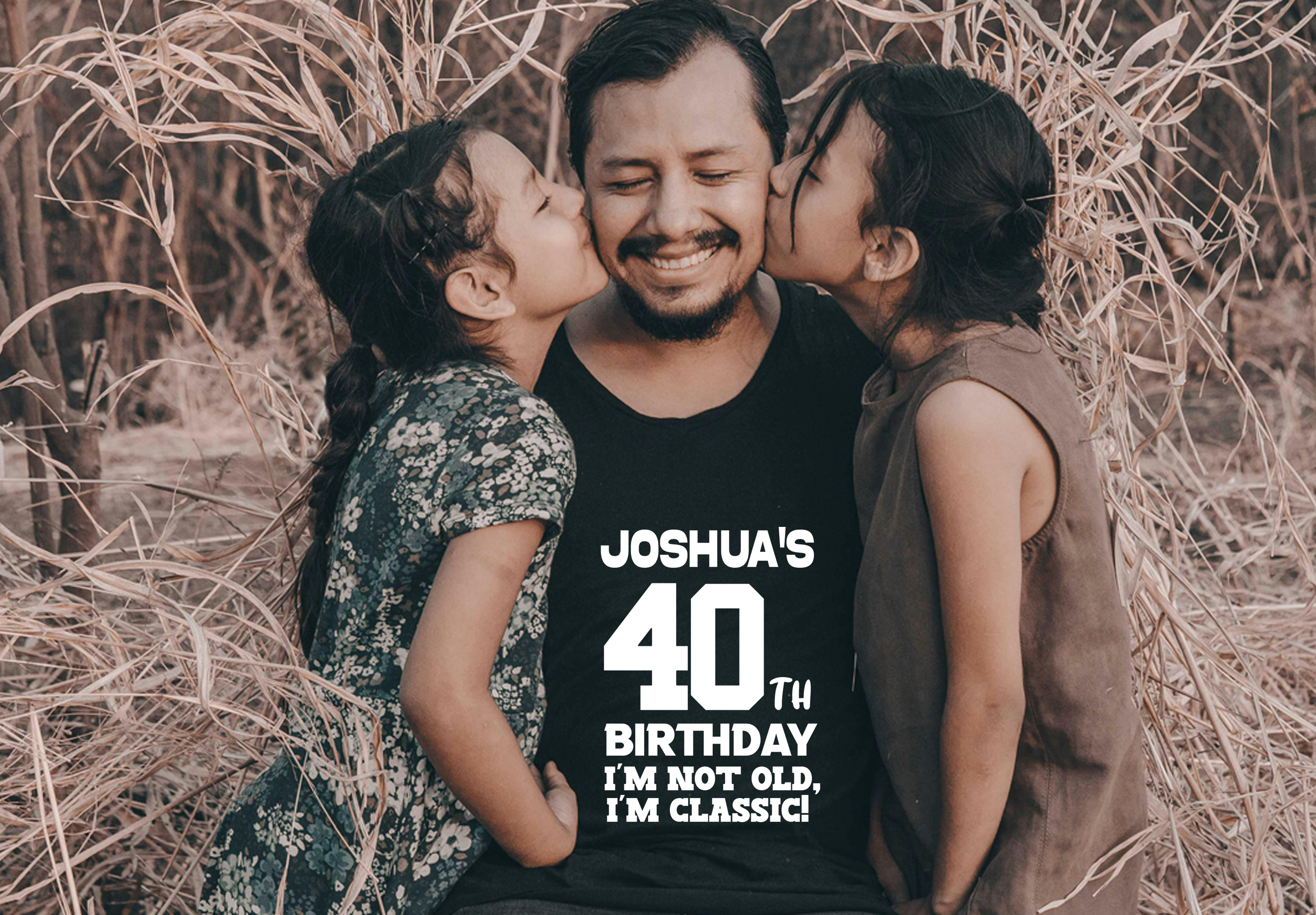 Personalized 40th Birthday Shirt for Men