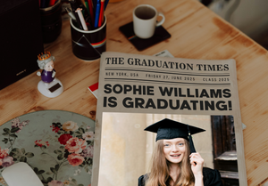 Graduation Invitation Newspaper Printed