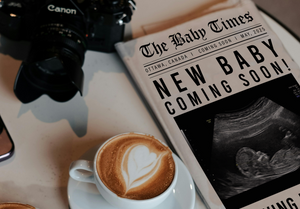 Printed Folded New Baby Announcement Newspaper