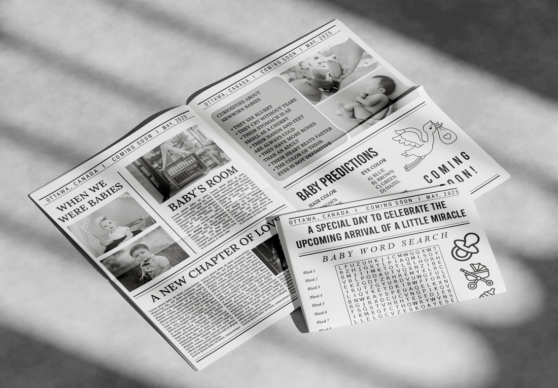 Newspaper Baby Announcement