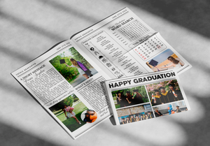 Graduation Invitation Newspaper Printed