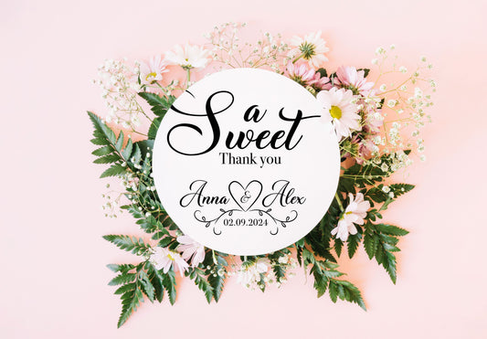 Wedding Labels | Thank You Stickers