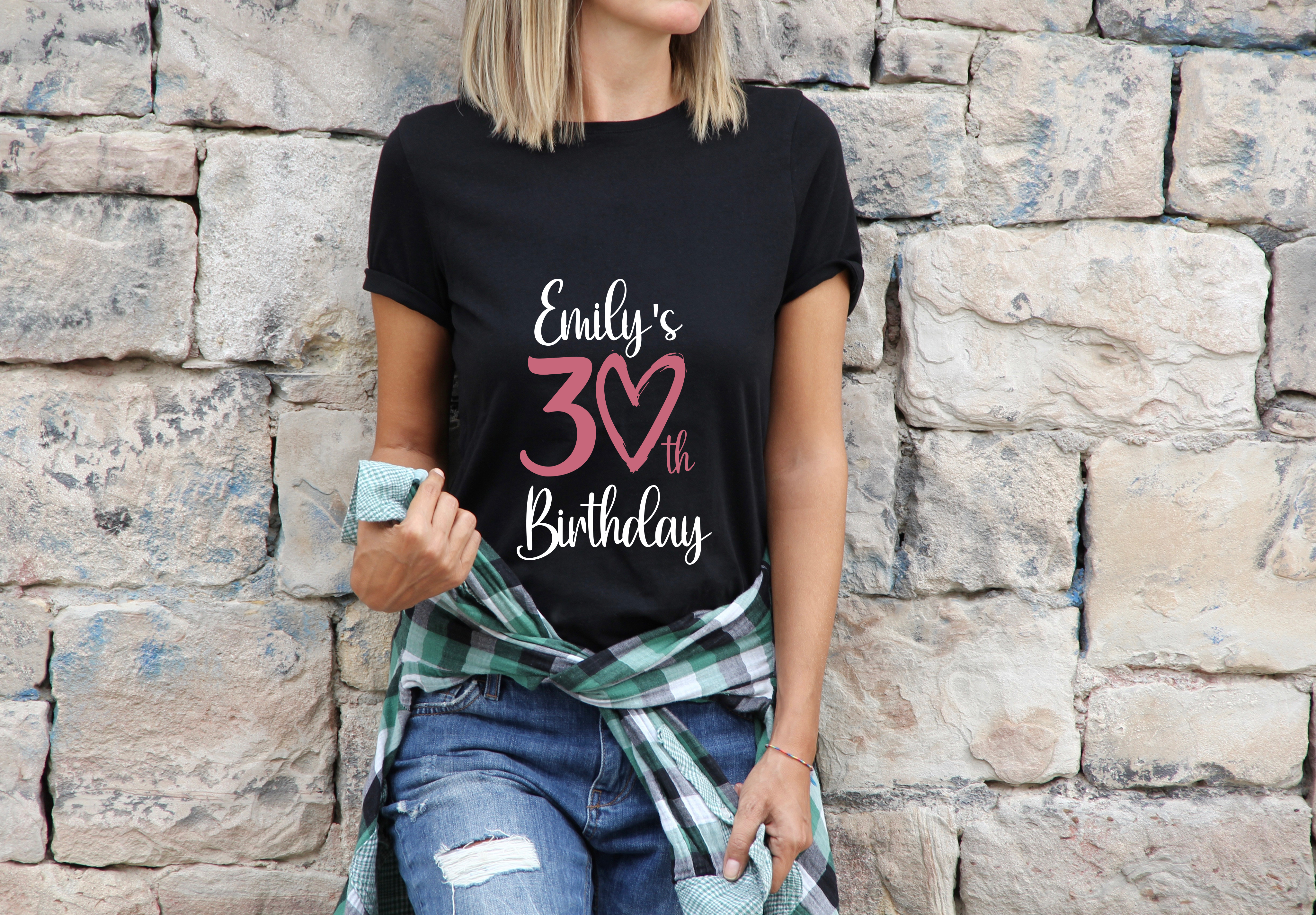 Personalized 30th Birthday T-Shirt | 30th Birthday Gift