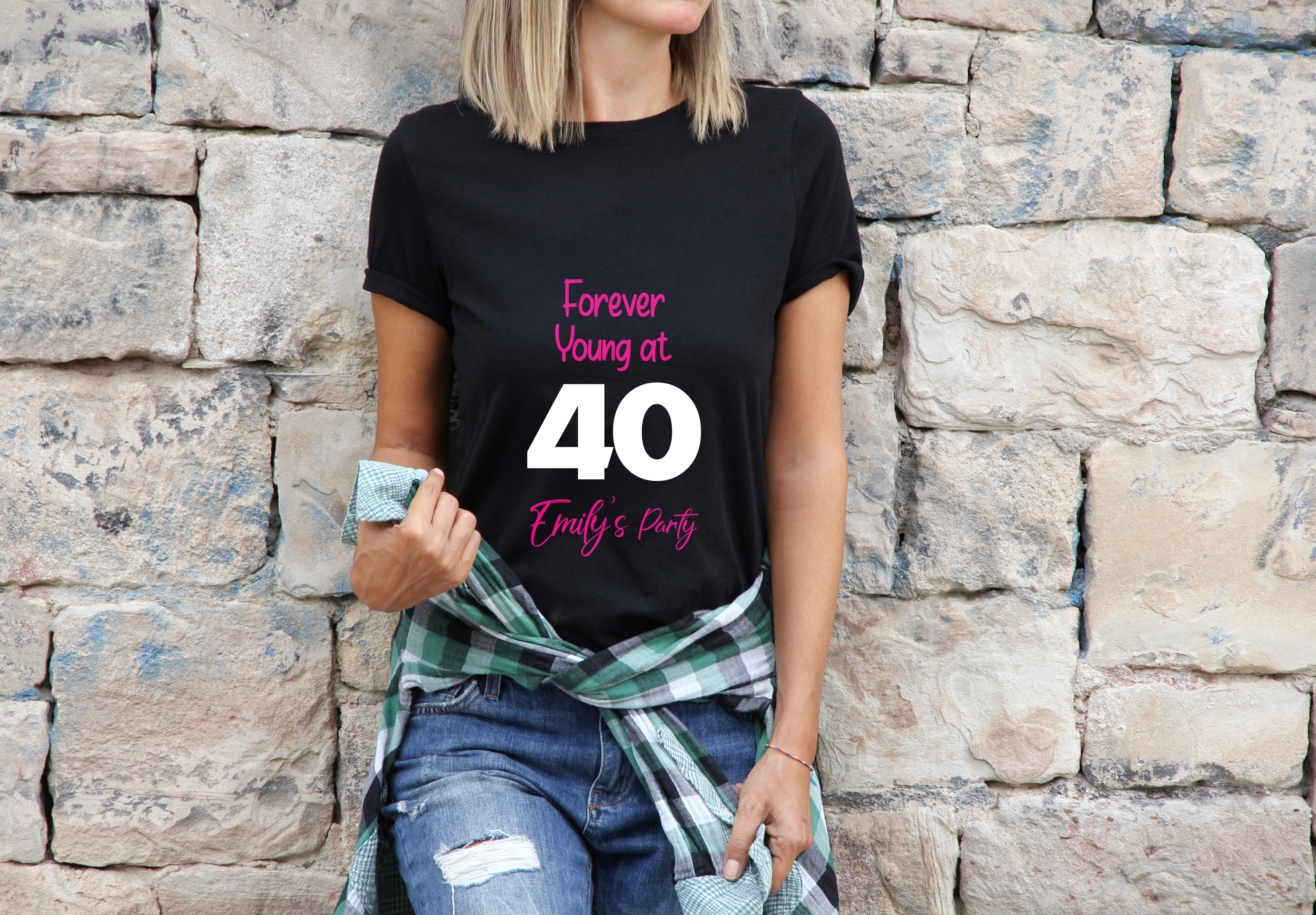 Personalized 40th Birthday Shirt for Women