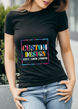 Load image into Gallery viewer, Custom Print T-Shirt | Personalized T-Shirt | Custom Text Design T-Shirt | Personalized T-shirt | Cotton T-Shirt | Custom Shirt
