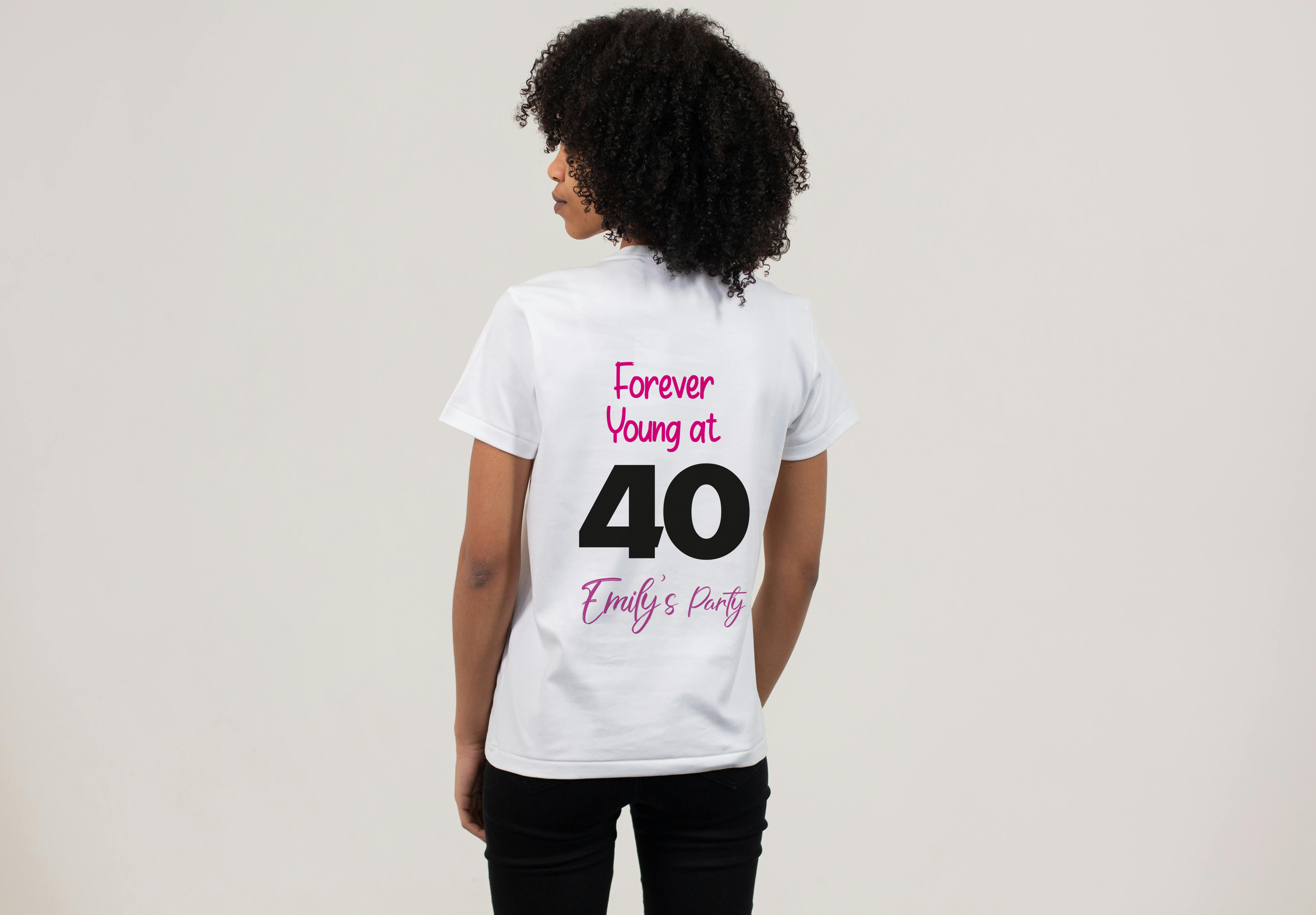 Personalized 40th Birthday Shirt for Women