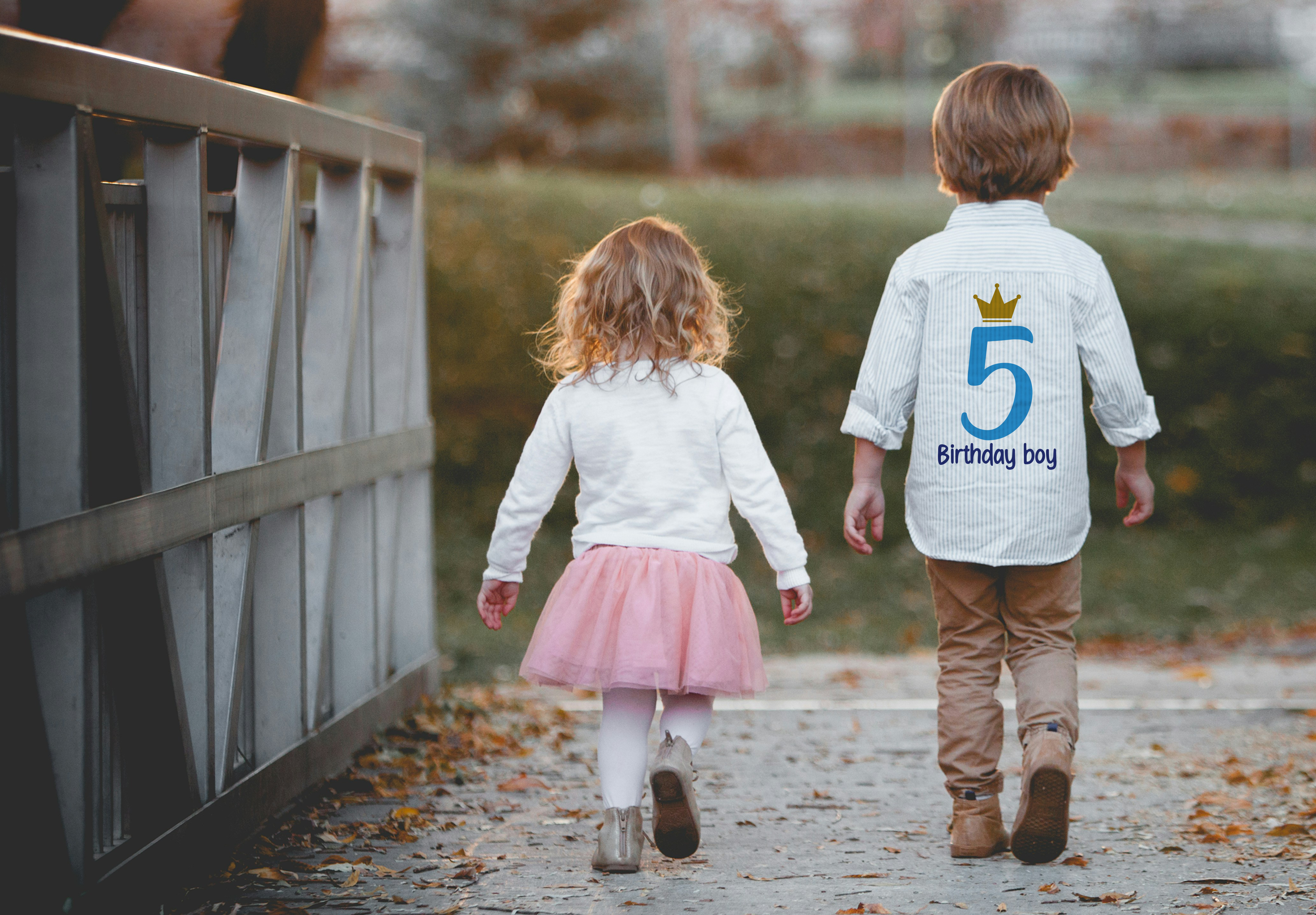 Personalized 5th Birthday Shirt for Toddlers