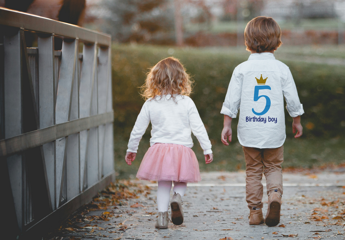 Personalized 5th Birthday Shirt for Toddlers