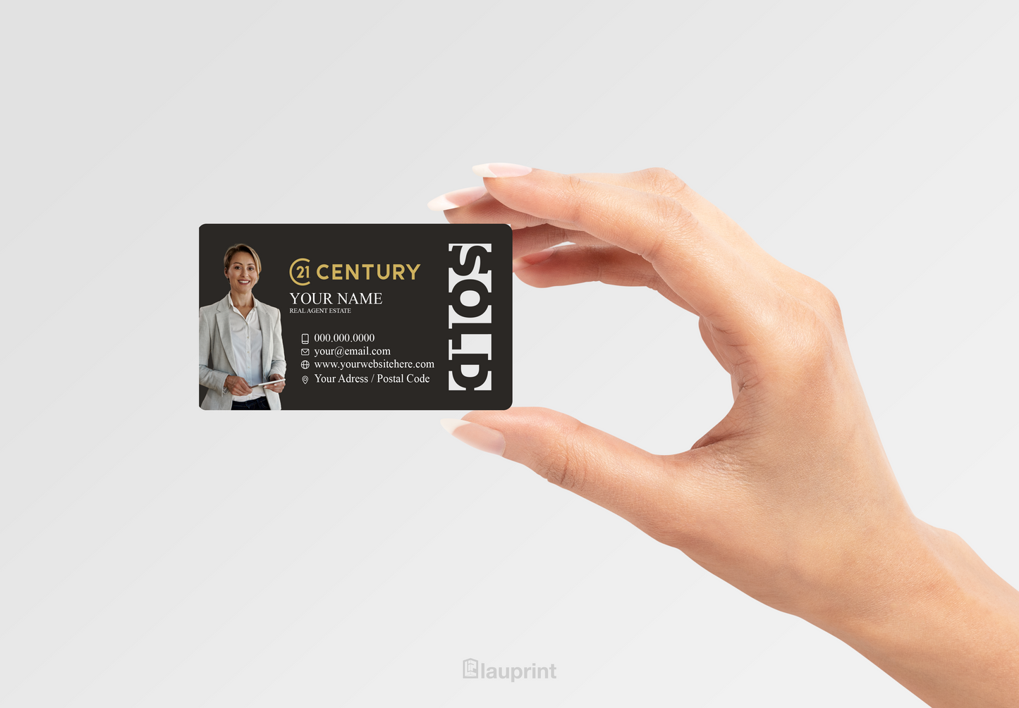 Century 21 Shaped Business Cards