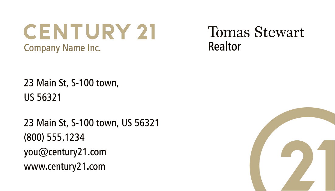 Business Card Century 21  | Custom | Soft Touch