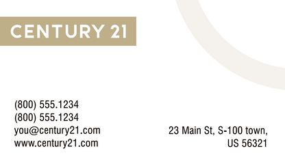 Business Card Century 21  | Custom | Soft Touch