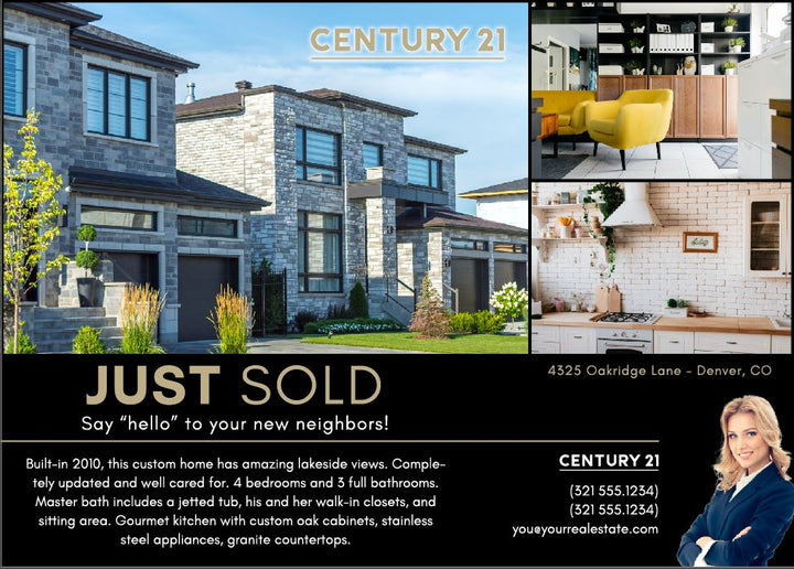 Postcard Just Sold Century 21 - 001