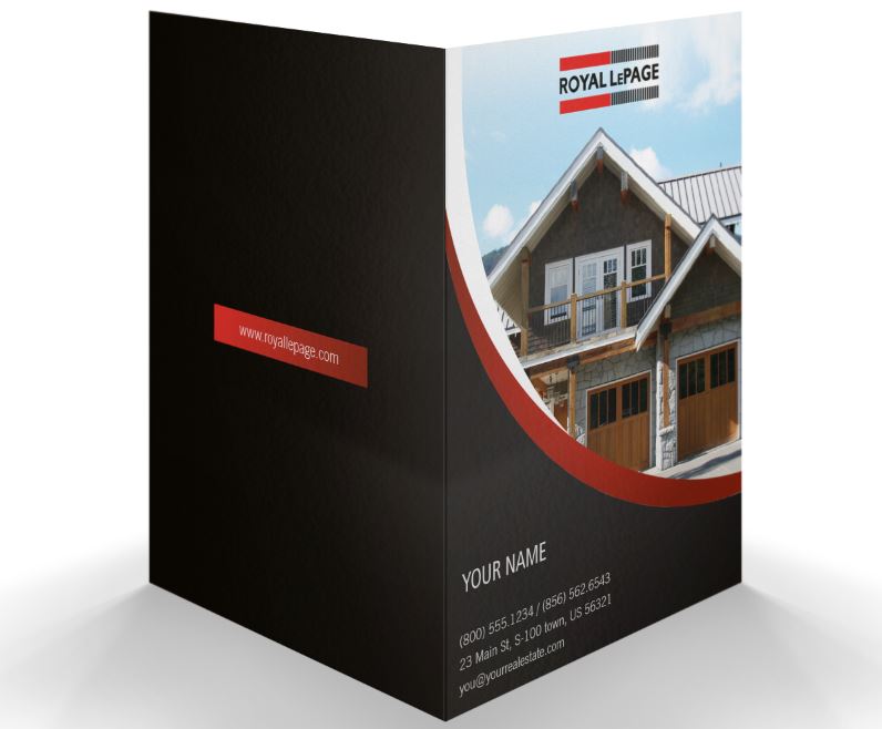 Royal Lepage  PresentationCustom Folder Printing with Soft touch laminating - 001