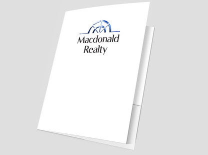 Macdonald Realty Presentation Folders with Embossed Foil (25 pack)