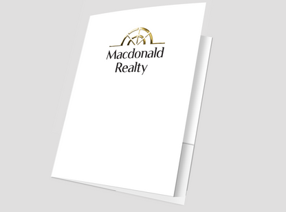 Macdonald Realty Presentation Folders with Embossed Foil (25 pack)