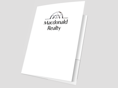 Macdonald Realty Presentation Folders with Embossed Foil (25 pack)