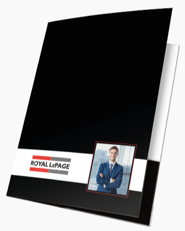 Royal Lepage  PresentationCustom Folder Printing with Soft touch laminating- 010