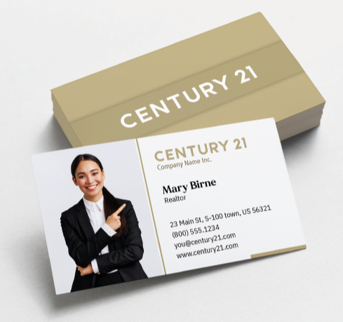 Century 21 Soft Touch Laminated Business Cards - HBC 003