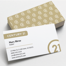 Load image into Gallery viewer, Century 21  Soft Touch Laminated Business Cards HBC -04
