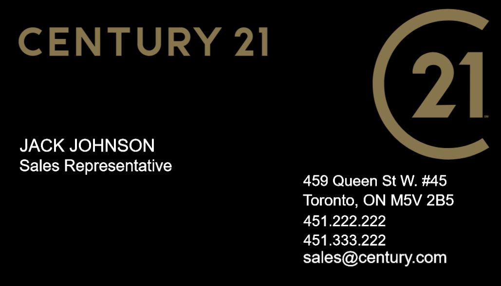 Century 21 Soft Touch Laminated Business Cards  HBC-001